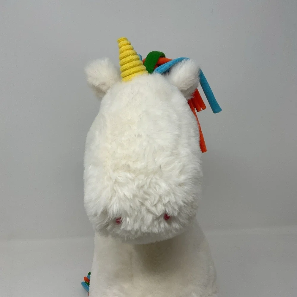 Giggle Scape‎ Target Unicorn White Plush Stuffed Animal Rainbow Mane